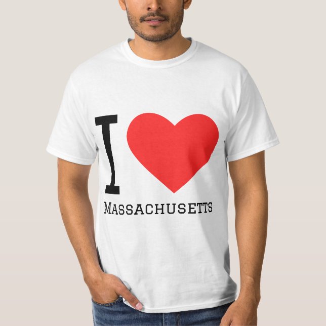 I Liebe Massachusetts T-Shirt (Vorderseite)