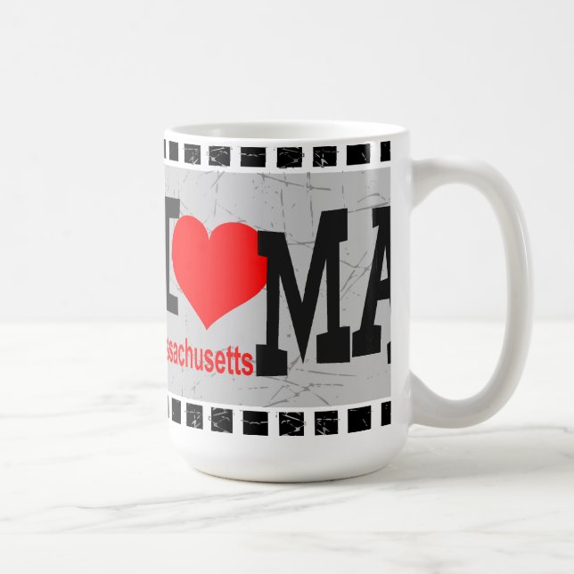 I Liebe Massachusetts - Tasse (Rechts)
