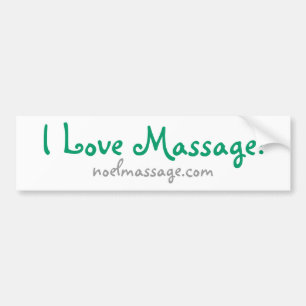 I Liebe-Massage! Autoaufkleber