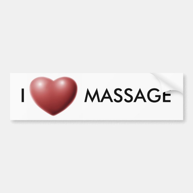 I LIEBE-MASSAGE AUTOAUFKLEBER (Vorne)