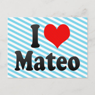 I Liebe Mateo Postkarte