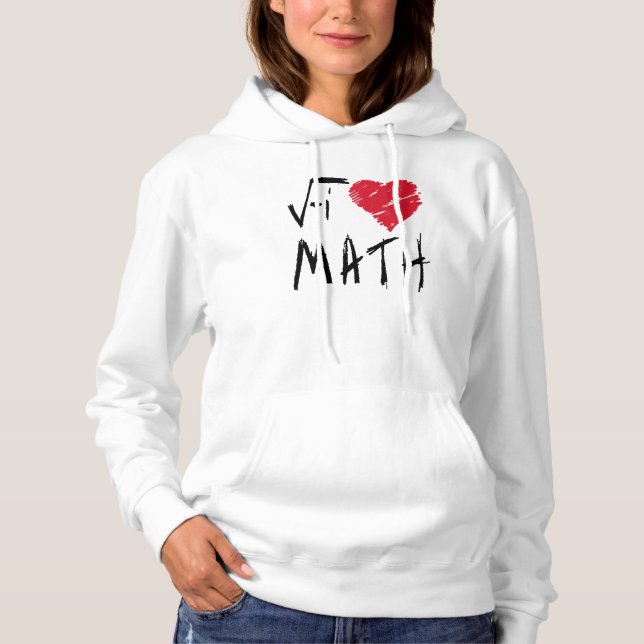 I Liebe Math Hoodie (Vorderseite)