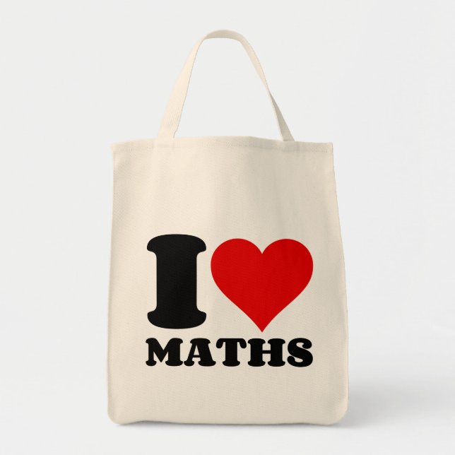 I LIEBE MATH TRAGETASCHE (Vorne)
