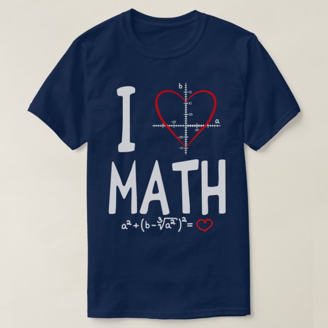 I Liebe Math TShirt Classic TShirt (Design vorne)