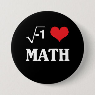 I Liebe-Mathe Button