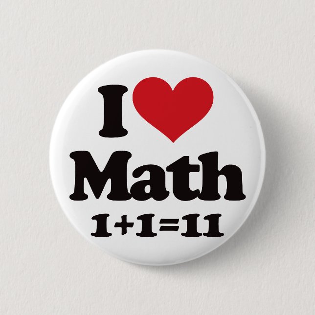 I Liebe-Mathe! Button (Vorderseite)