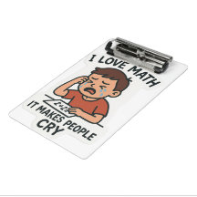 I Liebe Mathe - Funny Cartoon Sticker