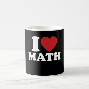 I Liebe Mathe I Heart Groovy Retro Kaffeetasse