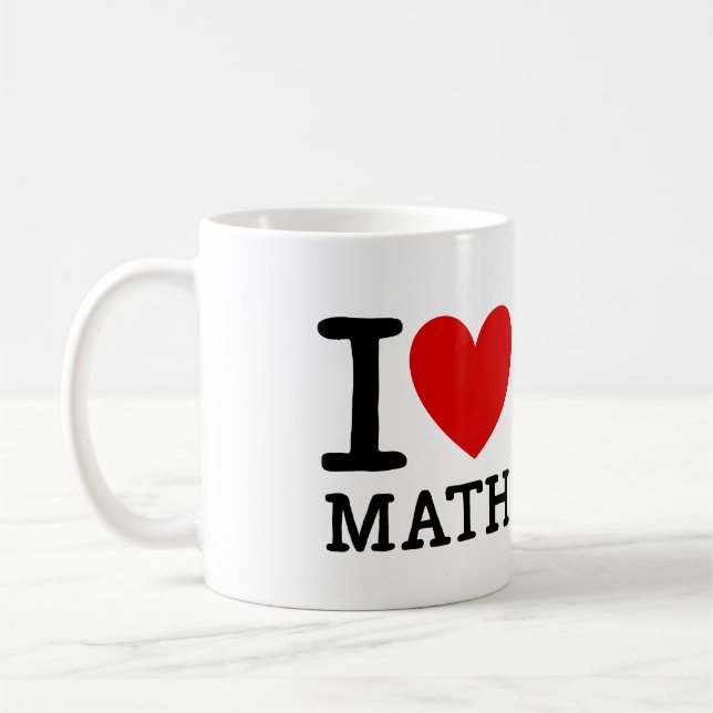 I Liebe-Mathe-Lehrer-Tasse Tasse (Links)