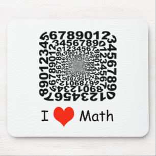 I Liebe-Mathe Mousepad