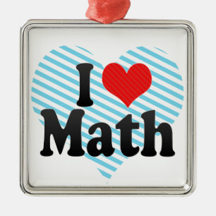 I Liebe-Mathe Ornament Aus Metall
