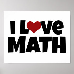 I Liebe Mathe Poster