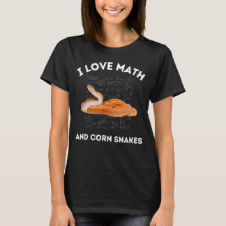 I Liebe Mathe und Mais Schlangen Schlange Lover Al T-Shirt