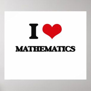 I Liebe Mathematik Poster