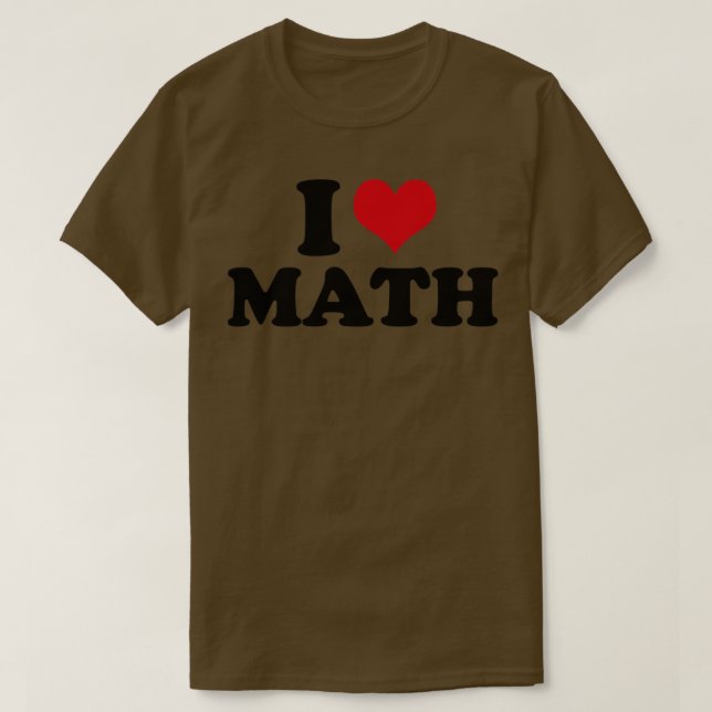 I Liebe Mathematiklehrerin T-Shirt (Design vorne)