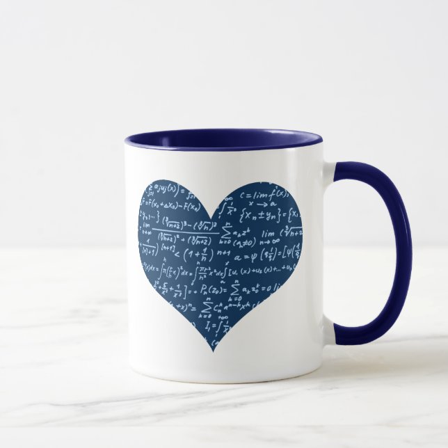 I Liebe mathematische Tasse (Rechts)