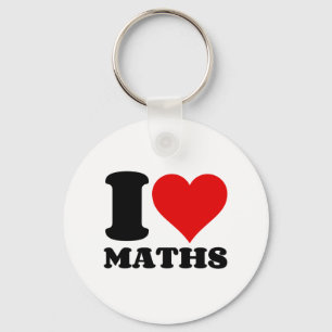 I LIEBE MATHS SCHLÜSSELANHÄNGER