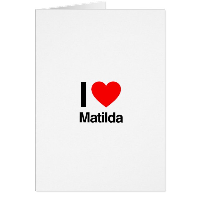 i Liebe matilda (Vorne)