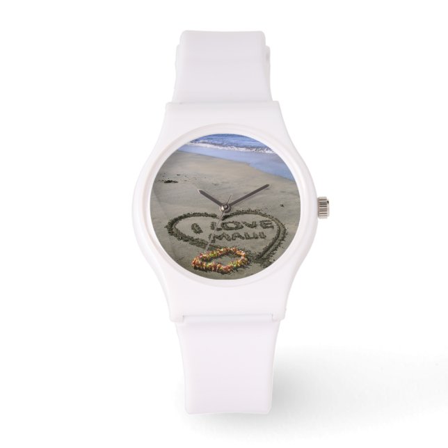 I Liebe Maui Armbanduhr (Vorderseite)