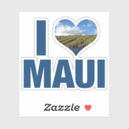 I Liebe Maui Hawaii Aufkleber