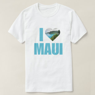 I Liebe Maui Hawaii Niedlich Hawaiianischer Urlaub T-Shirt