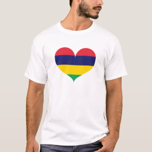 I Liebe Mauritius Flag T-Shirt