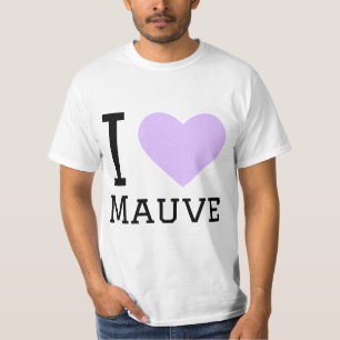 I Liebe mauve T-Shirt