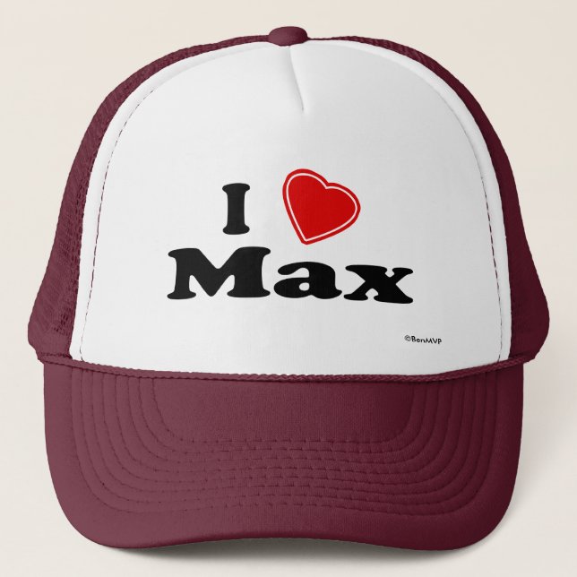 I Liebe maximal Truckerkappe (Vorderseite)