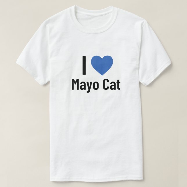 i Liebe mayo cat T-Shirt (Design vorne)