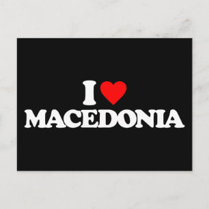 I LIEBE MAZEDONIEN POSTKARTE