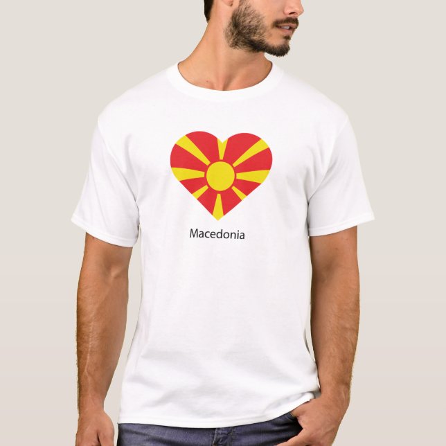 I Liebe Mazedonien T-Shirt (Vorderseite)