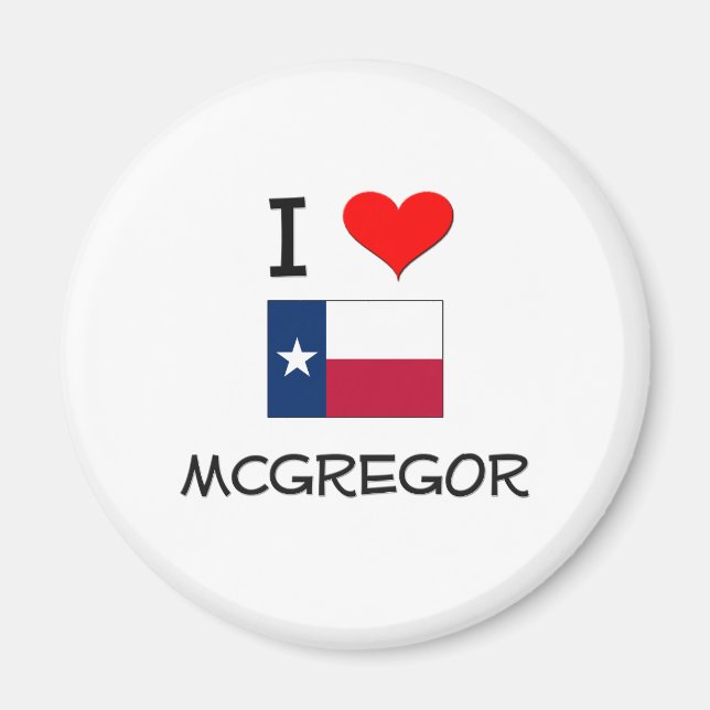 I Liebe Mcgregor Texas Magnet (Vorne)