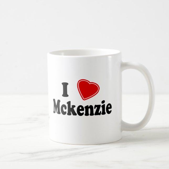 I Liebe Mckenzie Kaffeetasse (Rechts)