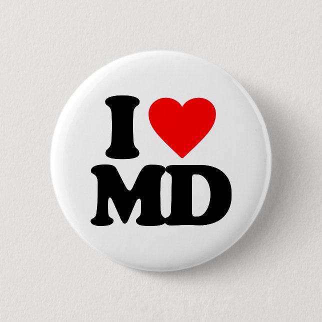 I LIEBE MD BUTTON (Vorderseite)