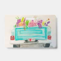 I Liebe MD Floral Truck Abzeichen