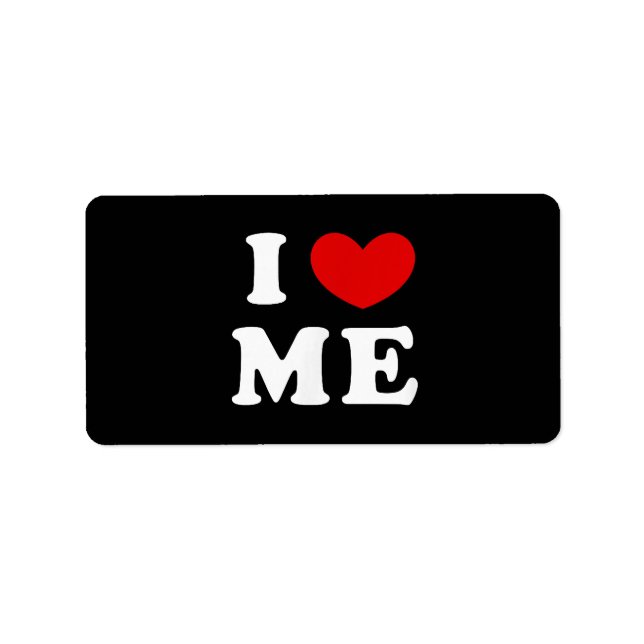 I LIEBE ME ADRESSAUFKLEBER (Vorne)