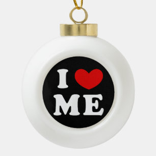 I LIEBE ME KERAMIK Kugel-Ornament