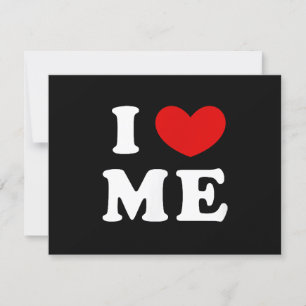 I LIEBE ME RSVP KARTE