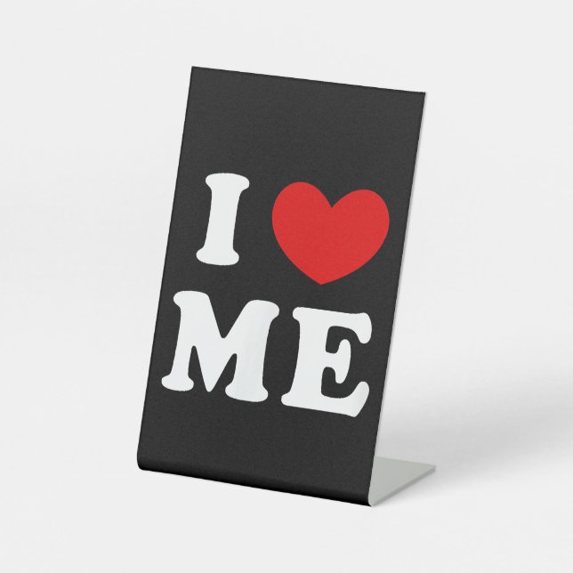 I LIEBE ME SOCKELSCHILD (Vorderseite)