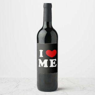 I LIEBE ME WEINETIKETT