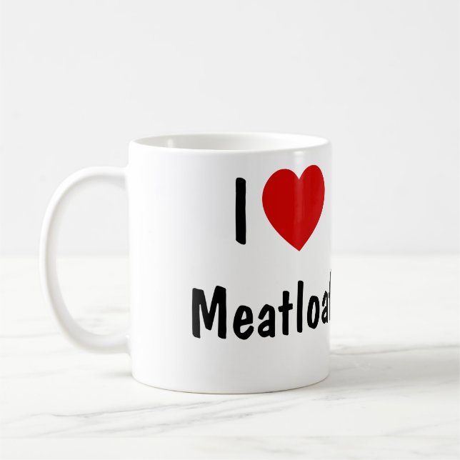 I Liebe Meatloaf Kaffeetasse (Links)