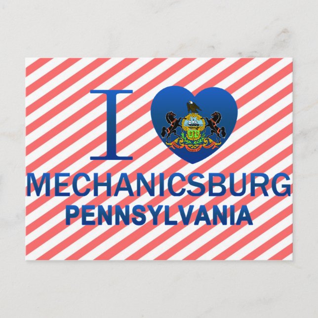 I Liebe Mechanicsburg, PA Postkarte (Vorderseite)