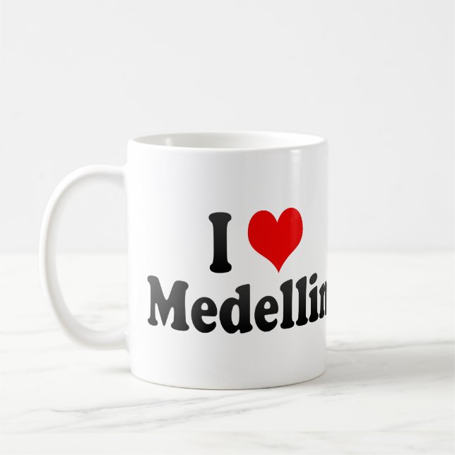 I Liebe Medellin, Kolumbien Tasse (Links)