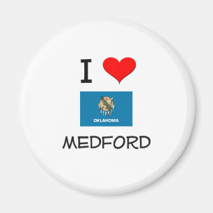 I Liebe Medford Oklahoma Magnet