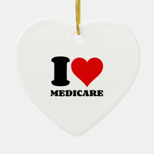I LIEBE MEDICARE KERAMIK ORNAMENT