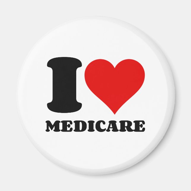 I LIEBE MEDICARE MAGNET (Vorne)