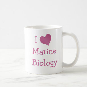 I Liebe Meeresbiologie Kaffeetasse