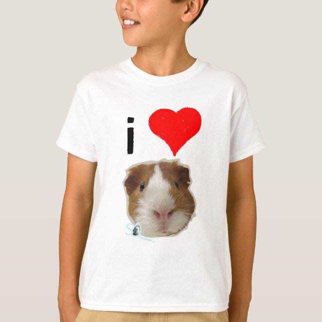 I Liebe-Meerschweinchen durch so quietschendes T-Shirt (Vorderseite)