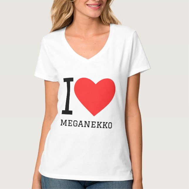 I Liebe meganekko T-Shirt (Vorderseite)