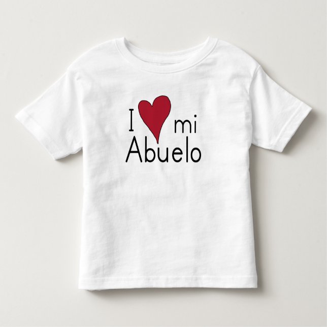 I Liebe mein Abuelo Kleinkind T-shirt (Vorderseite)